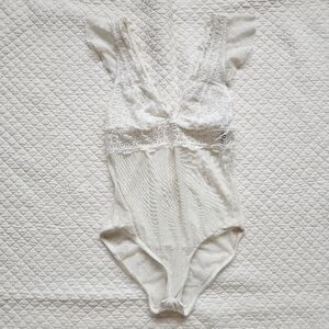 3/$20 White lace teddy